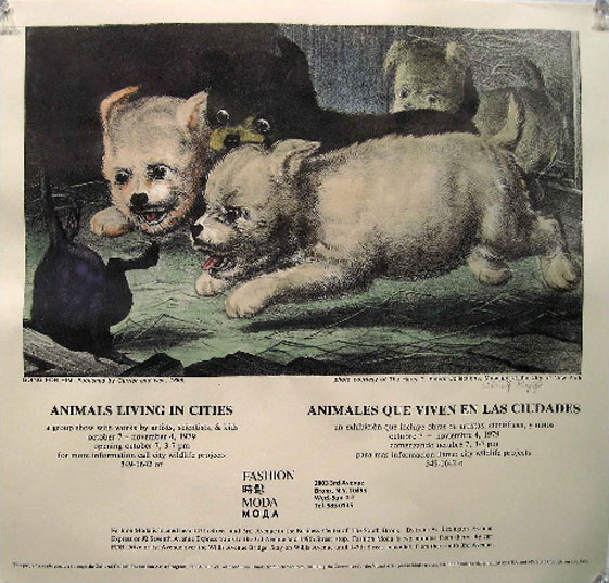 Christy Rupp-Fashion-Moda-Animals Animals Living in Cities, Christy Rupp, Currier & Ives, 1979, Fashion Moda