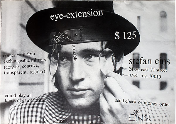 Stefan Eins, “Eye-Extension,” 1975