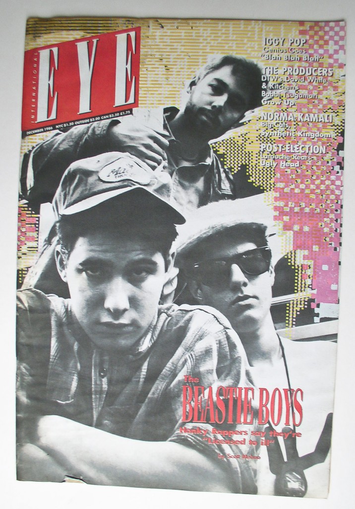 East Village Eye, New York, 1986, Beastie Boys, Iggy Pop, Nam June Paik, Ruth Kligman