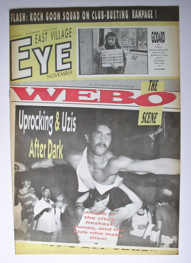 East Village Eye, New York, 1985, David Wojnarowicz, Jean-Luc Godard, Webo