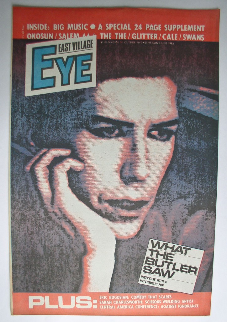 East Village Eye, New Your, 1984, Tuli Kupferberg, John Cale, Sarah Charlesworth, Eric Bogosian