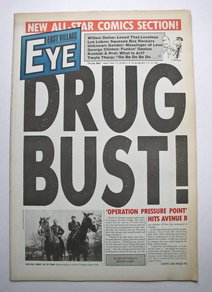 East Village Eye, New York, 1984,Heroin, George Clinton, Mark Kostabi, Twyla Tharp