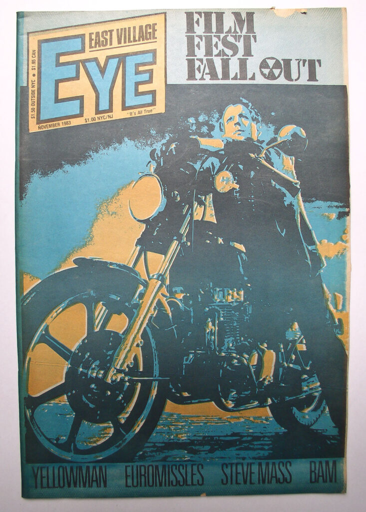 East_Village_Eye_November_1983 East Village Eye, New York, 1983, Steve Mass on Mudd Club, Lizzie Borden, Duncan Hannah