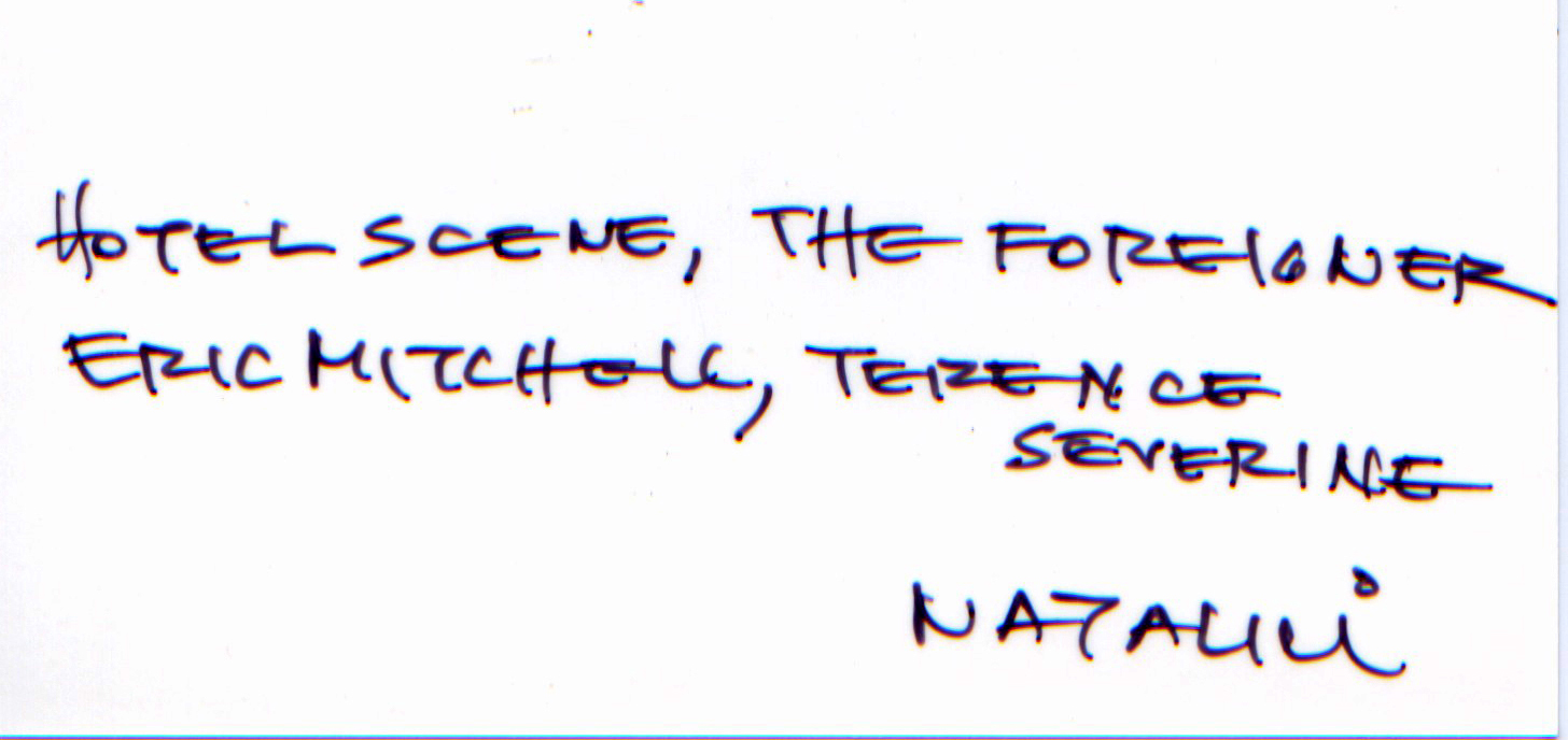 Eric Mitchell, Amos Poes, The Foreigner, Fernando Natalici