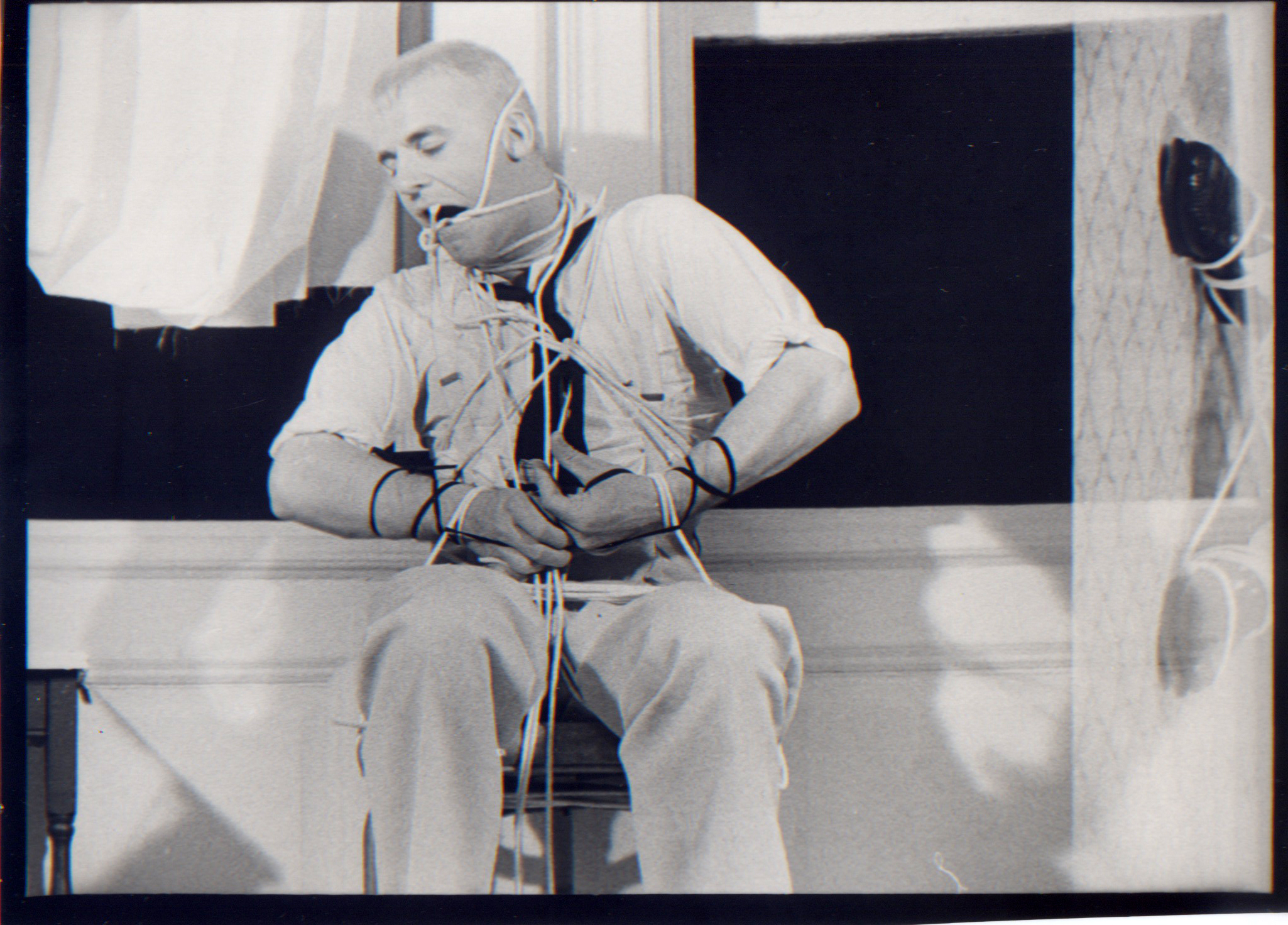 Eric Mitchell, Amos Poes, The Foreigner, Bondage Scene