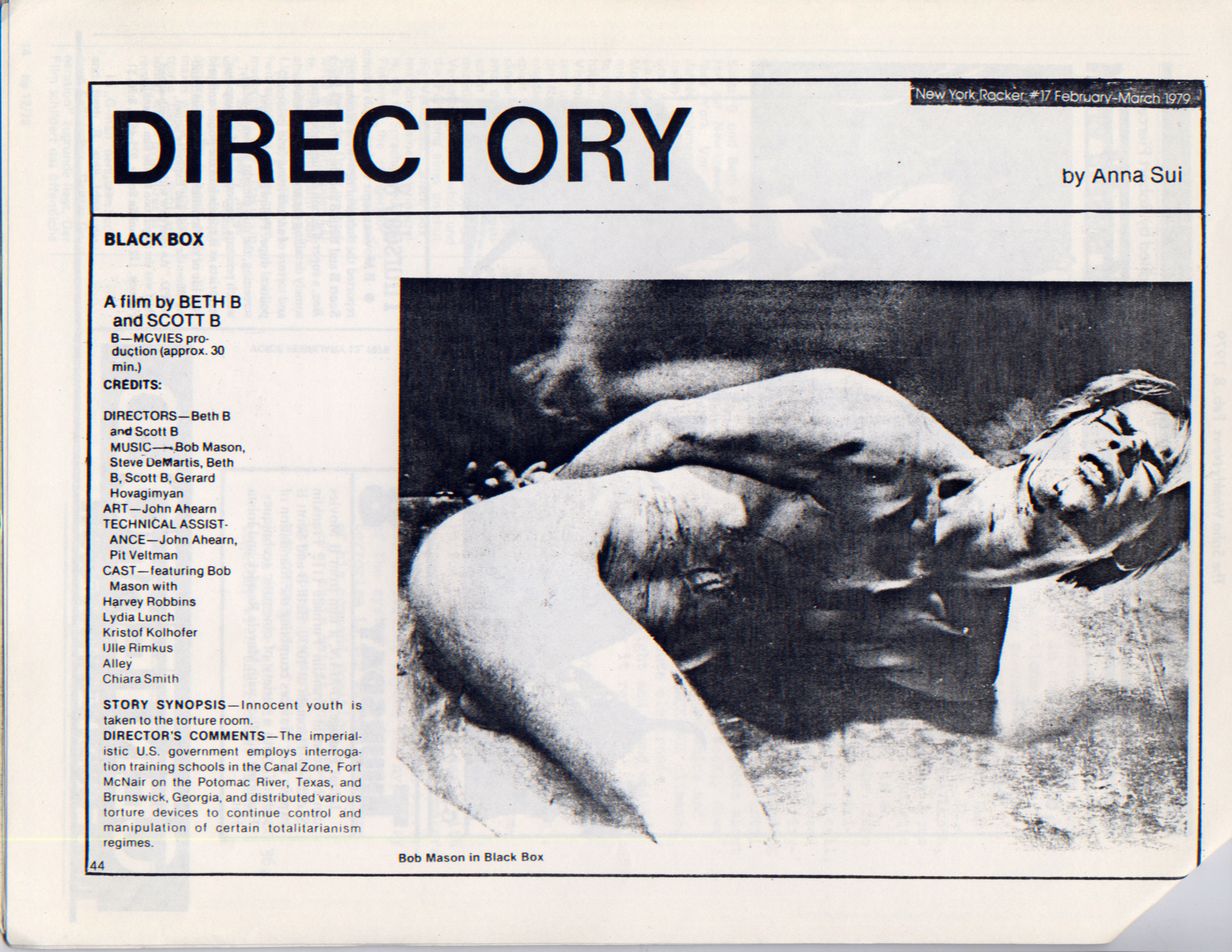 Offenders_Press_kit3 Scot B & Beth B Black Box Anna Sui