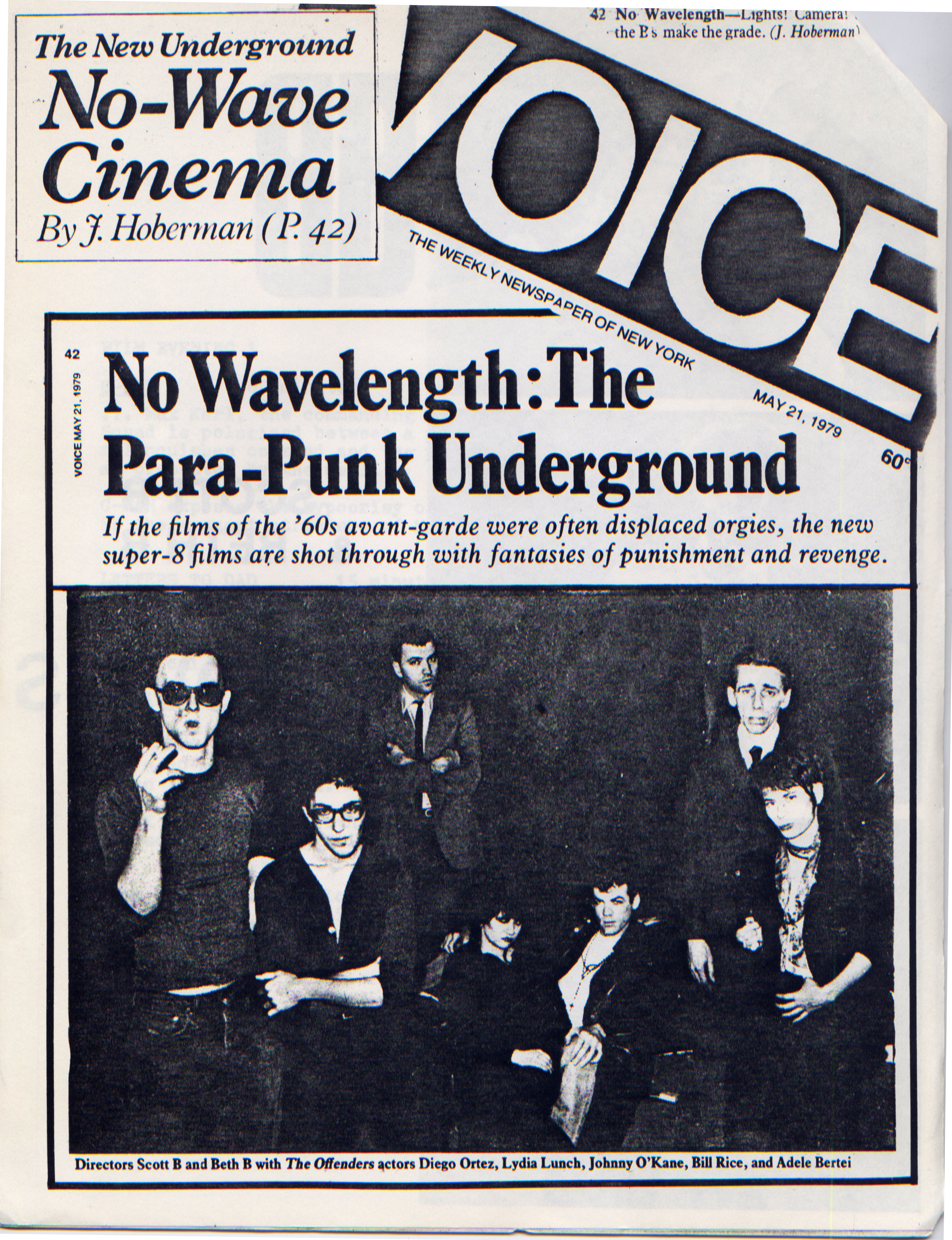 Offenders_Press_kit2 Scott B & Beth B, Village Voice, Lydia Lunch, Adele Bertei, The Offenders