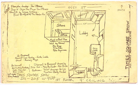 Times-Square-Show-Map-h Times Square Show, Mao, Plan, Tom Otterness, John Ahearn