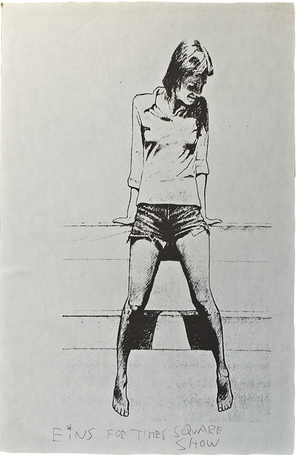 photocopy of Stefan Eins drawing for Fashion Moda