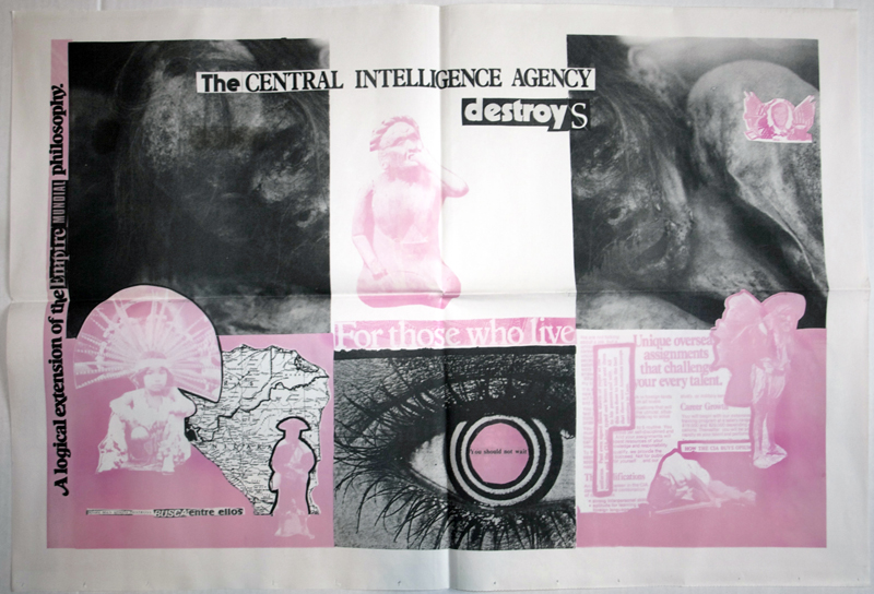 The Central Intelligence Agency Destroys, Offset Poster, 1984