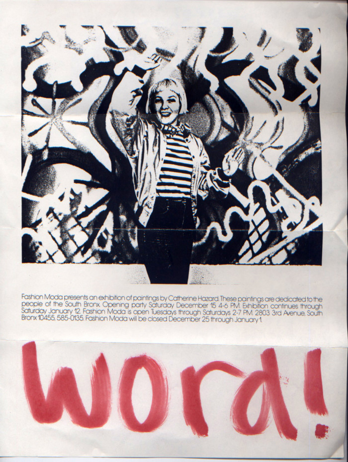 Catherine hazard flyer for exhibition