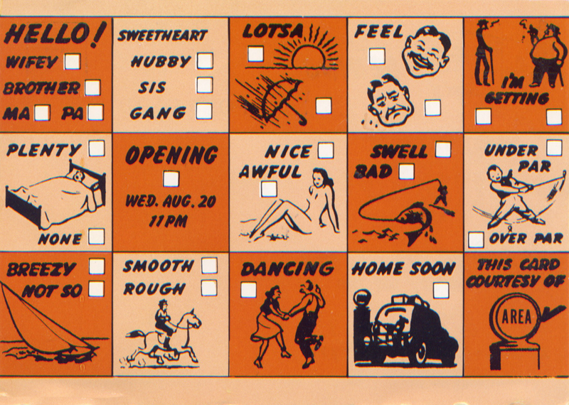 American Highway postcard