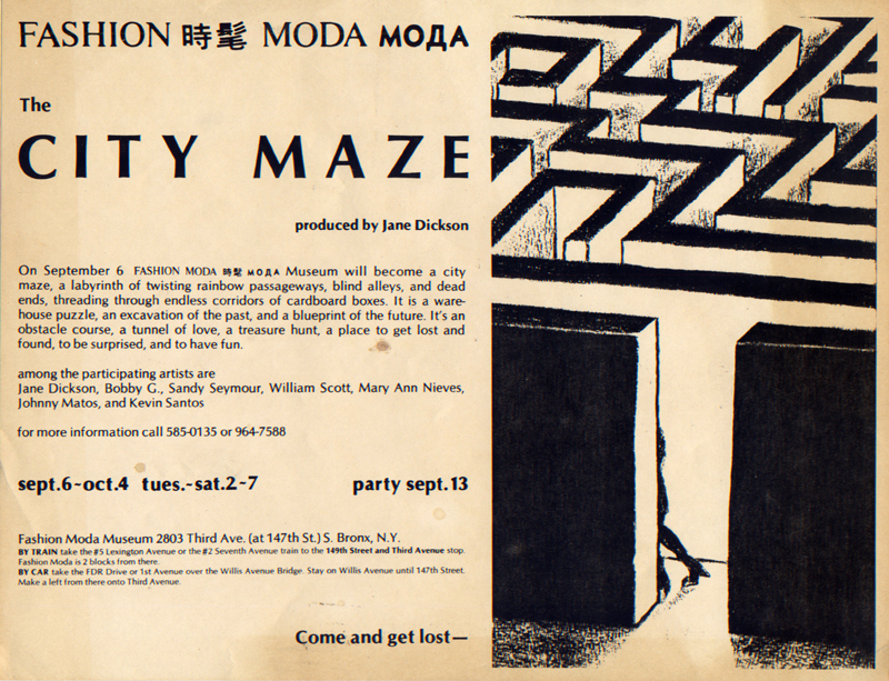 City Maze fashion moda poster