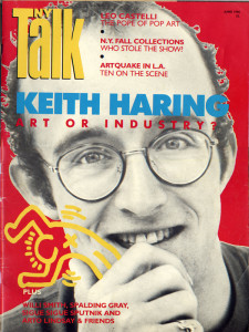 NY Talk Magazine cover featuring Keith Haring
