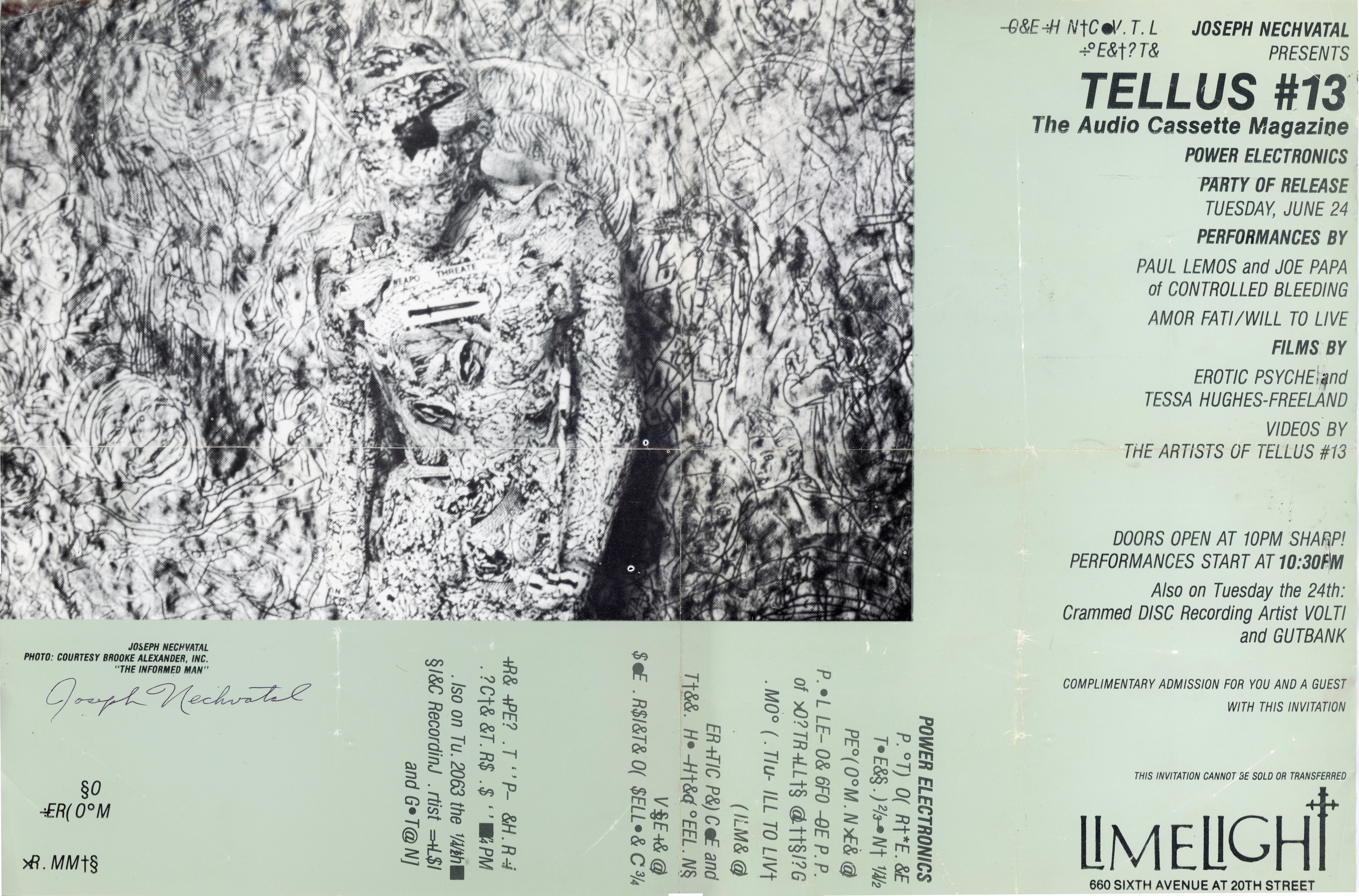 Gallery 98  Joseph Nechvatal presents TELLUS Issue #13 Launch