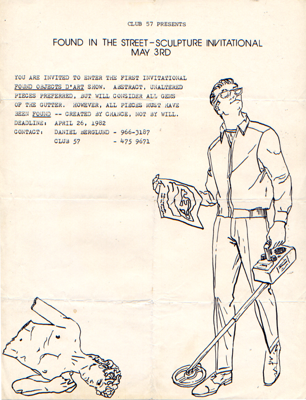 Found in the Street invitational show at Club 57