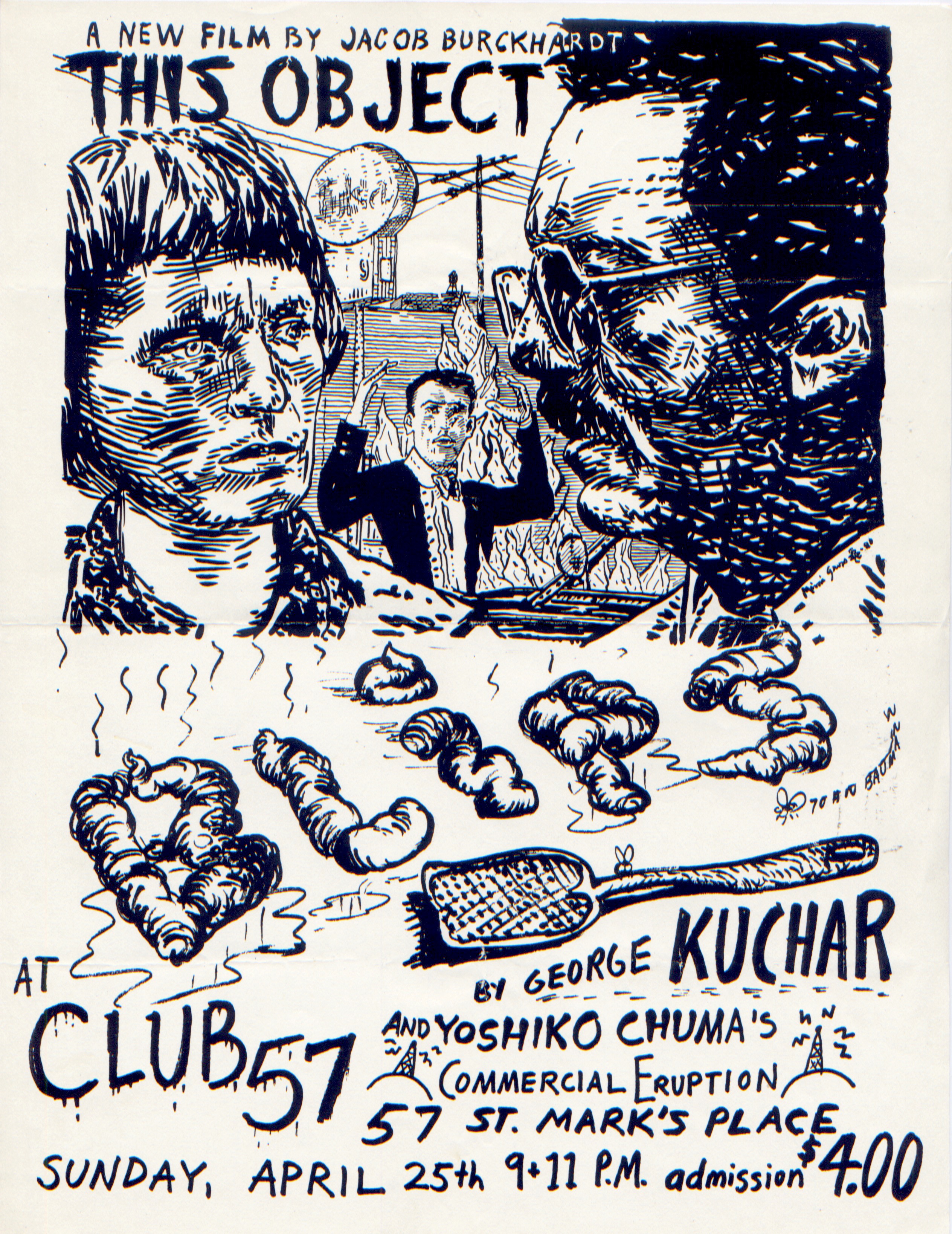 poster for film sceenings at Club 57