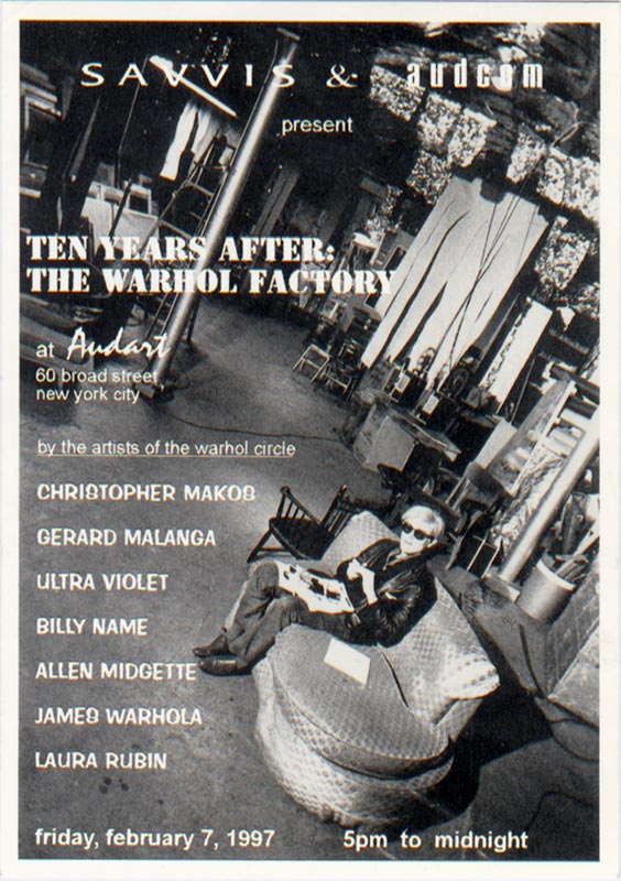 Ten Years later postcard for Audart Gallery