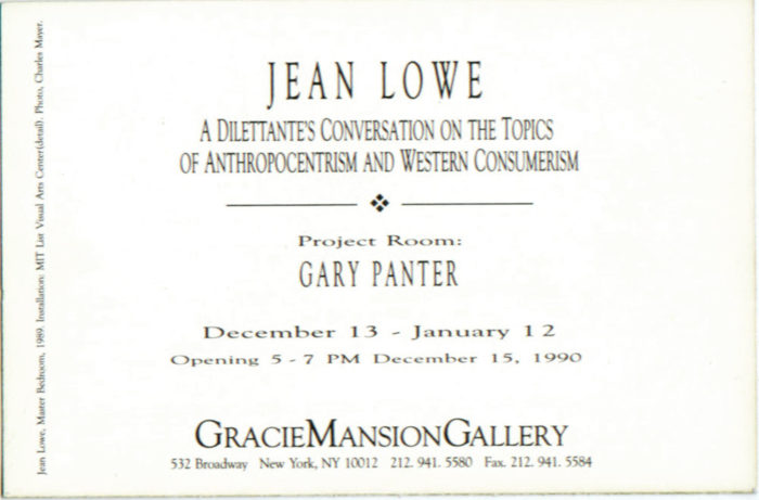 Jean Lowe back of card