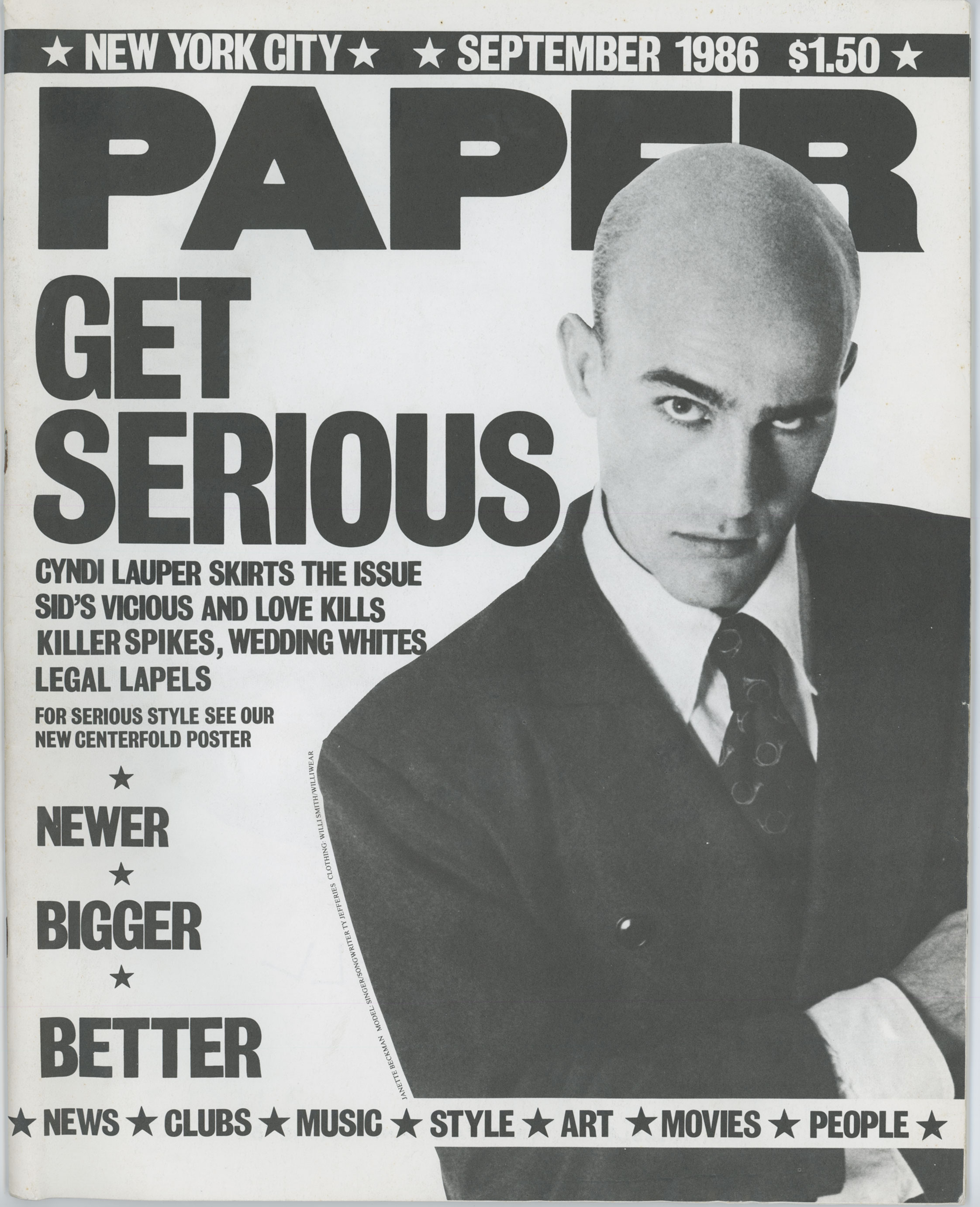 PAPER Magazine cover - Get Serious
