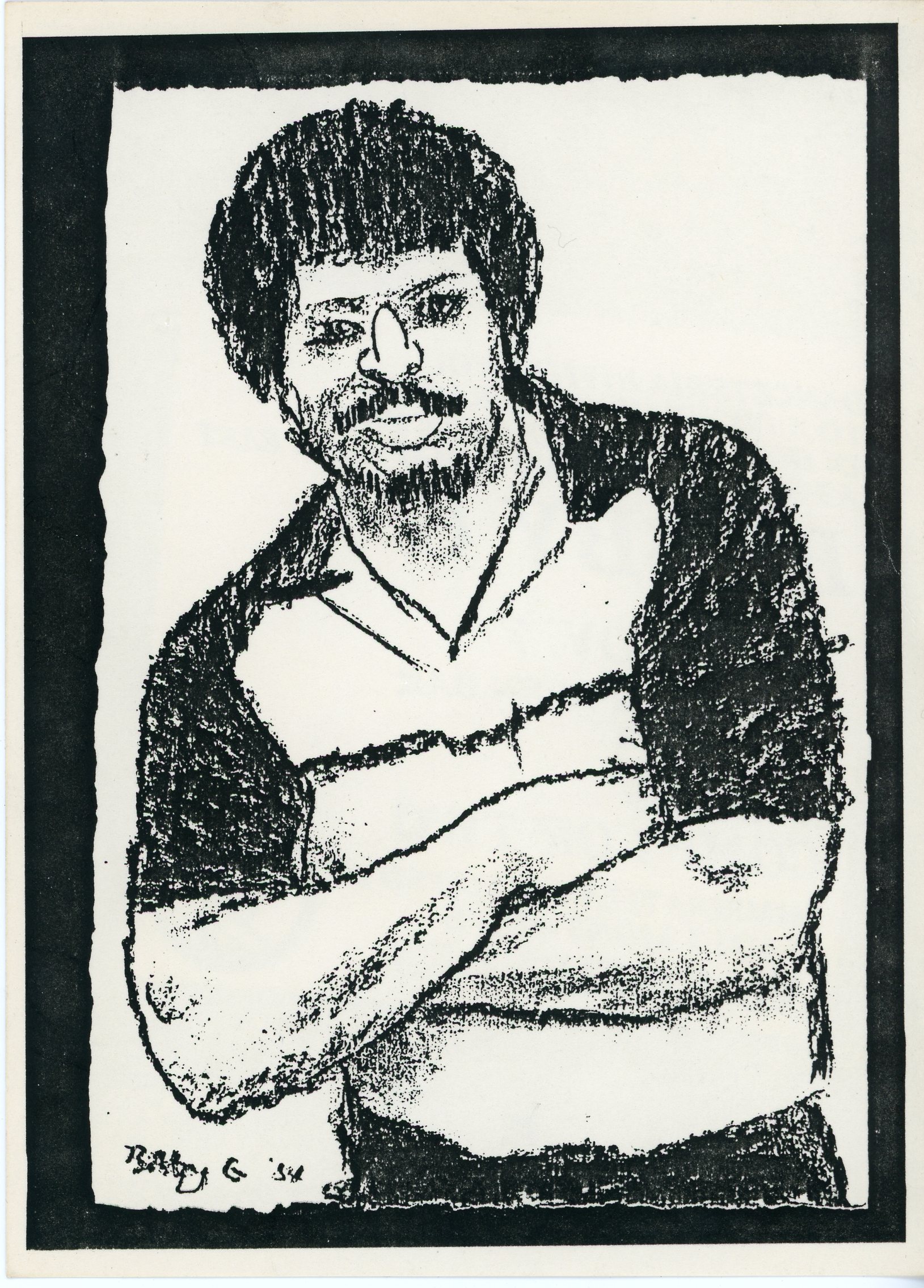 Bobby G invitation to Danceteria - front