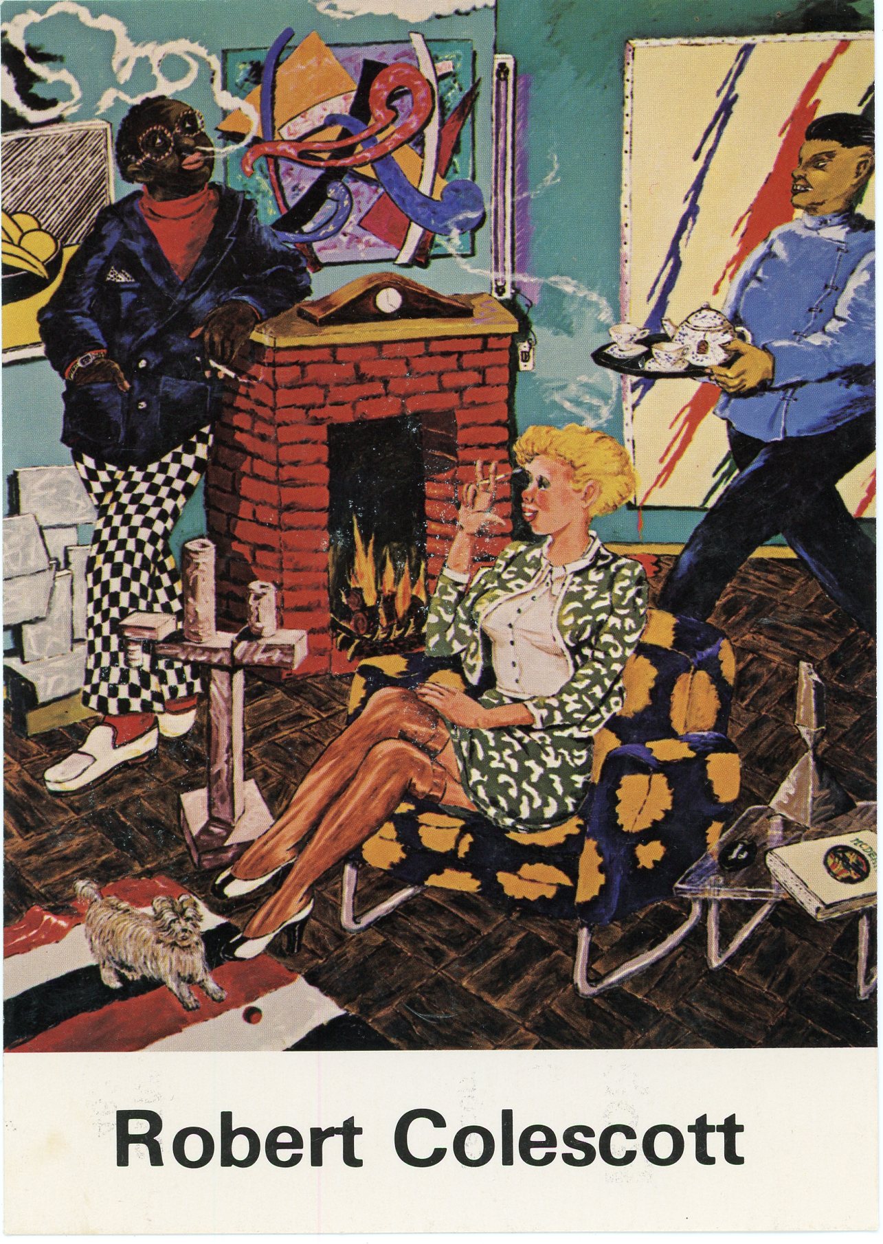 Robert Colescott postcard for Semaphore exhibition - front