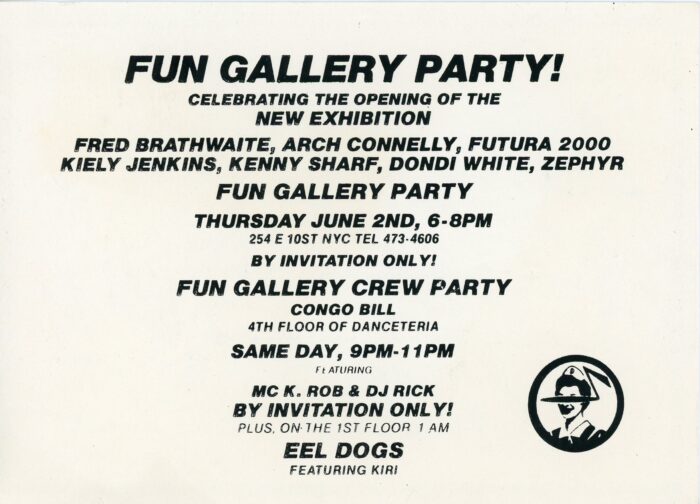 back of dondi white card