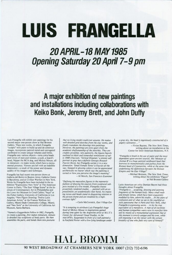 Frengella poster back with reviews