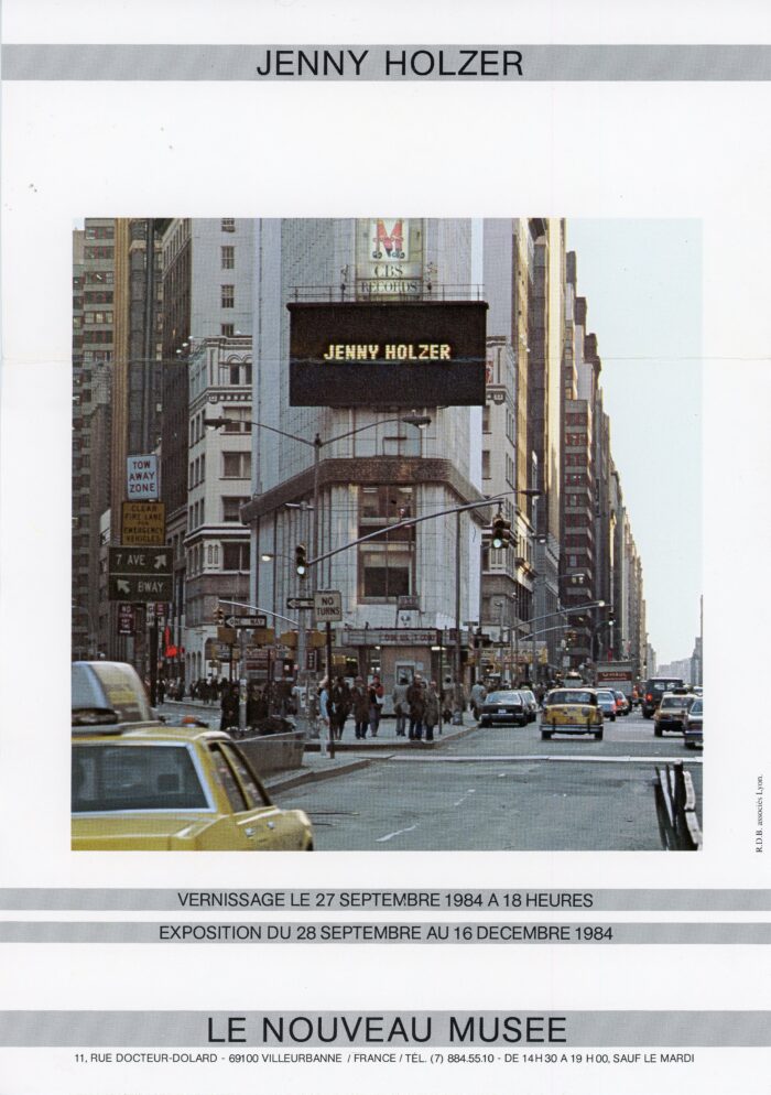 Jenny Holzer french flyer