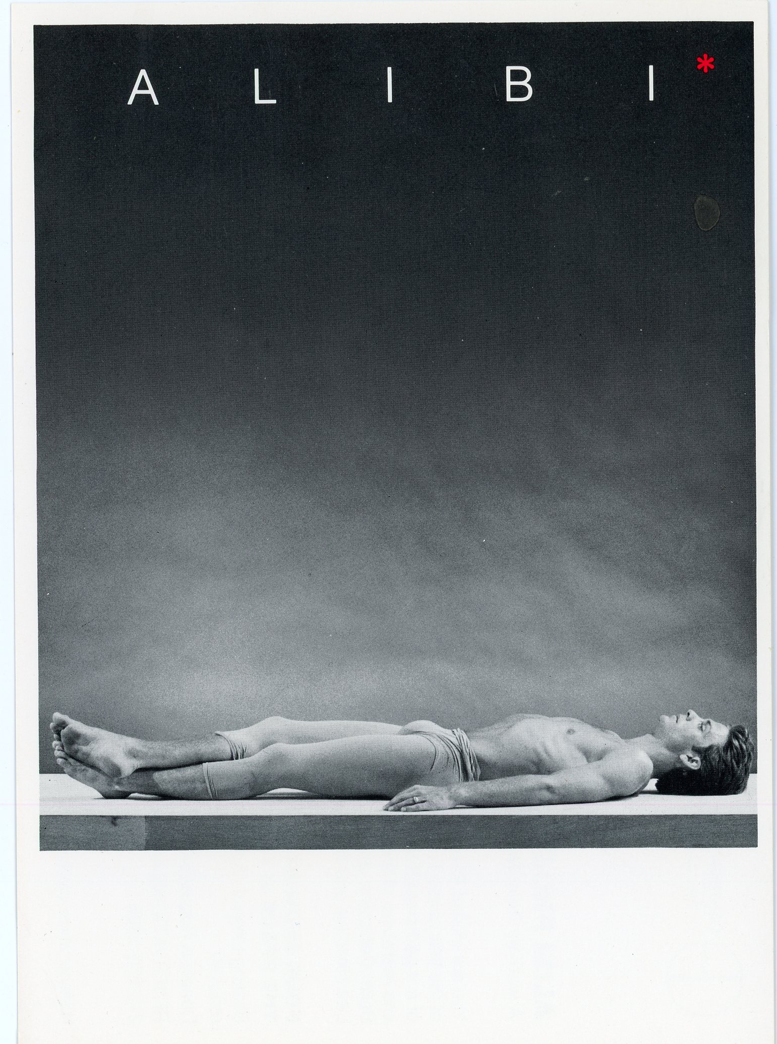 Robert Maplethorpe card for Peter Reed's Alibi dance performance