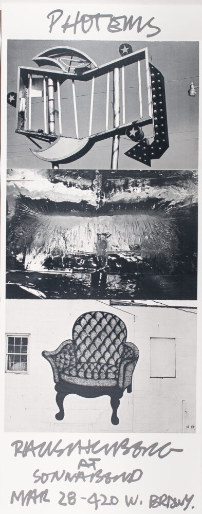 Robert Rauschenberg poster for Sonnabaend gallery, 1981