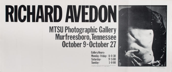 Richard Avedon poster for MTSU of Andy Warhol