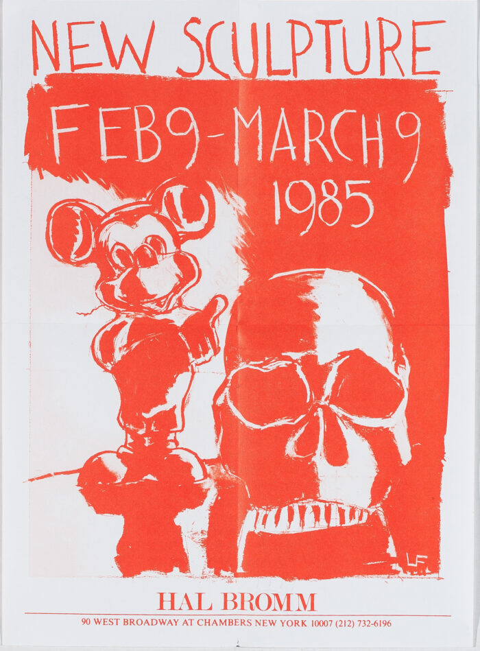 Luis Frangella poster for Hal Bromm Gallery