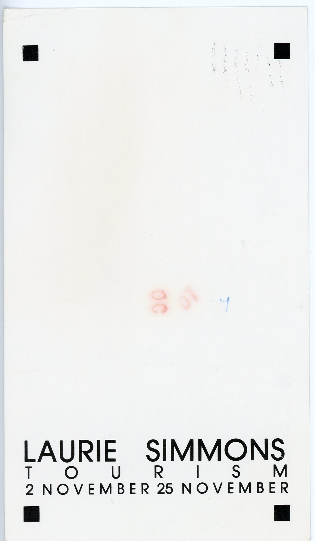 Laurie Simmons card for International With Monument