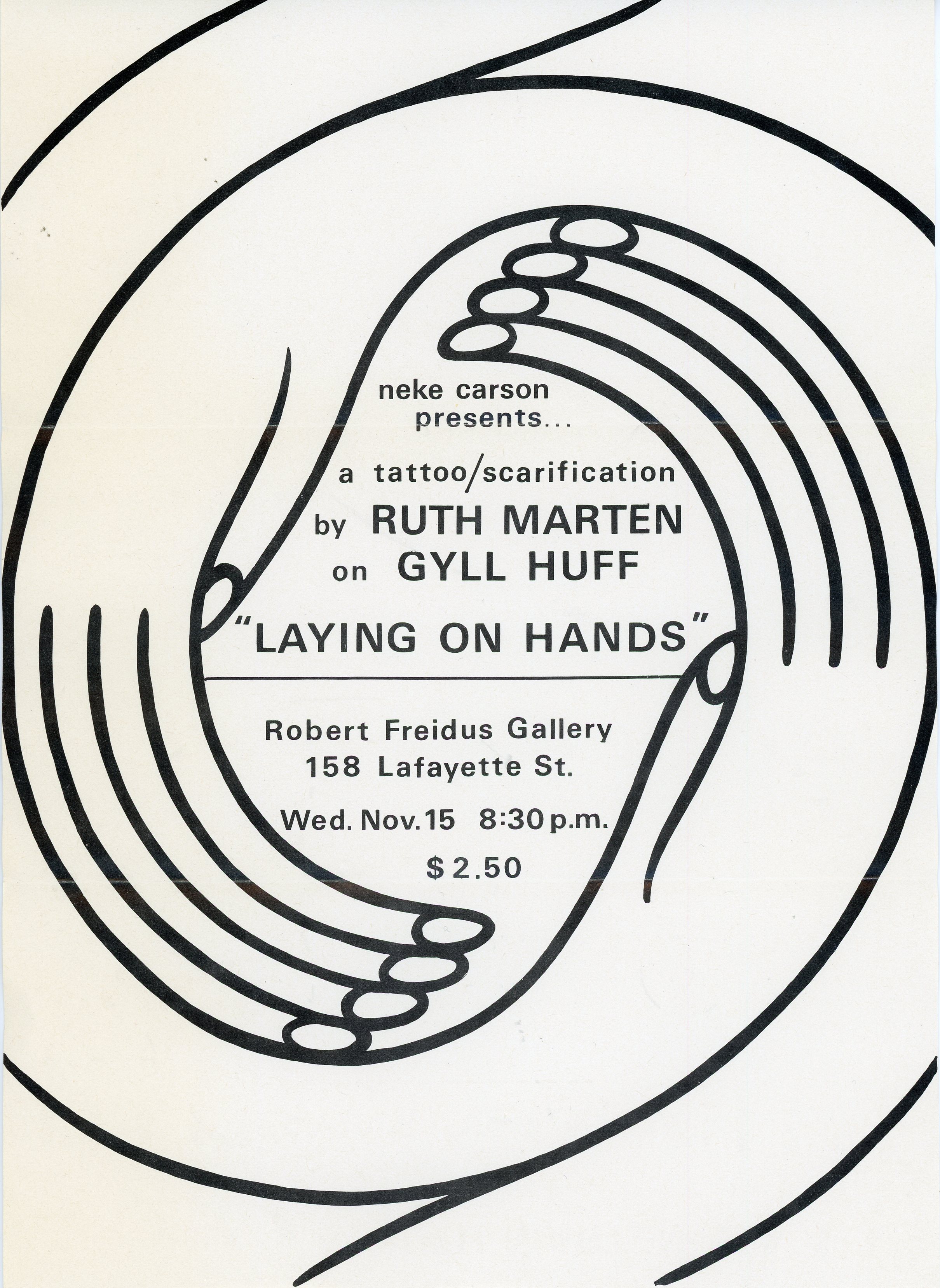 Ruth Marten and Neke Carson performance at Robert Freidus Gallery