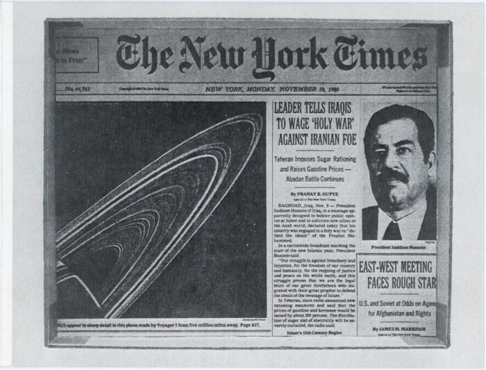 front of On Kawara card