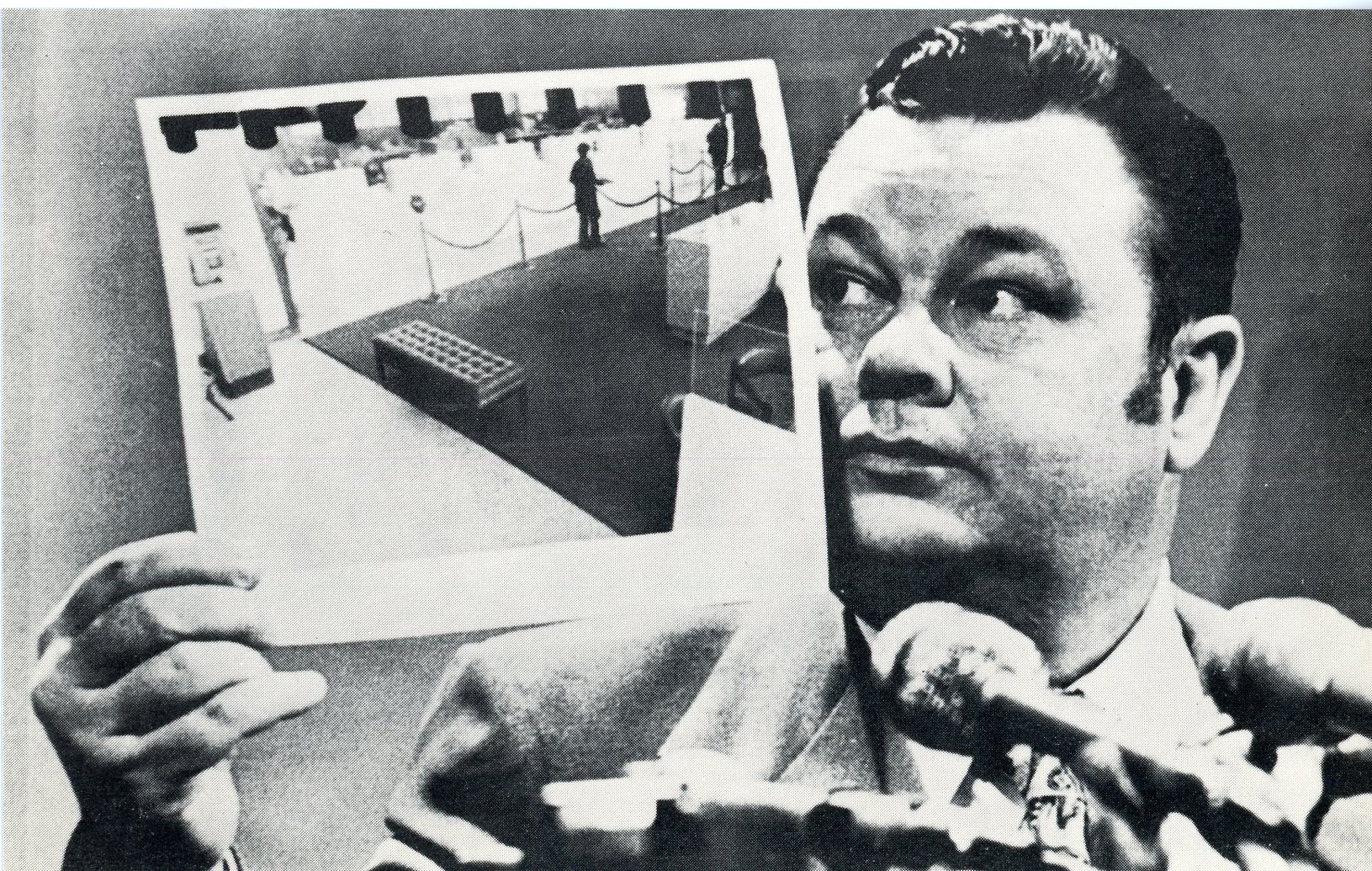 Dennis Adams card for Artists Space - front