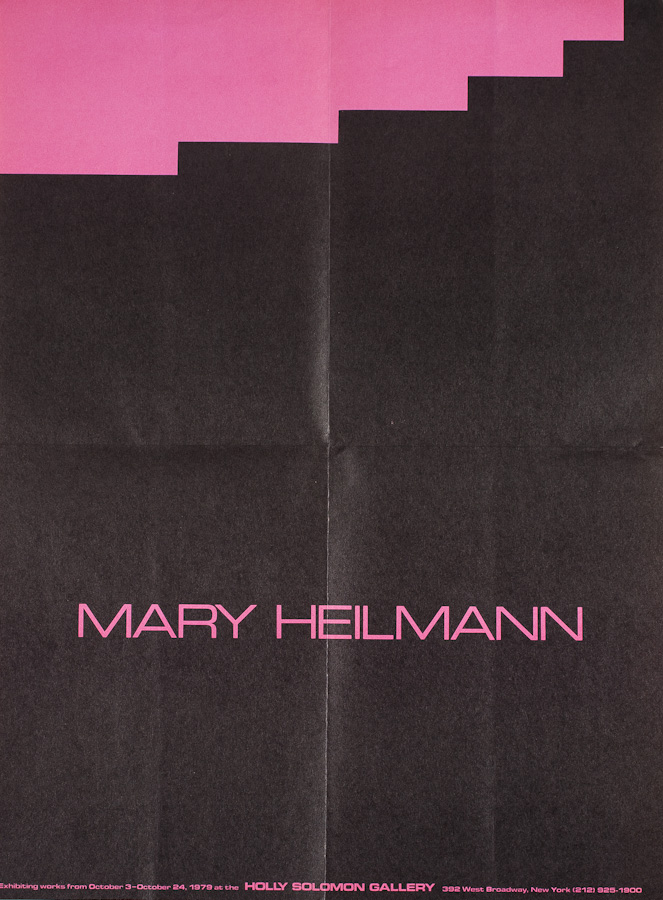 mary Heilmann poster for Holly Solomon Gallery
