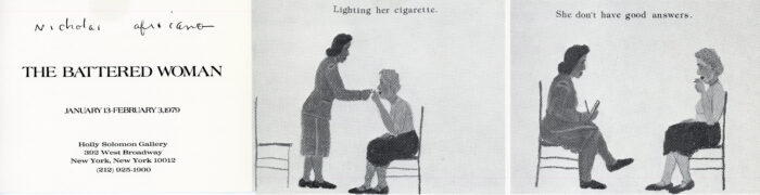 Nicholas Africano card for Holly Solomon gallery