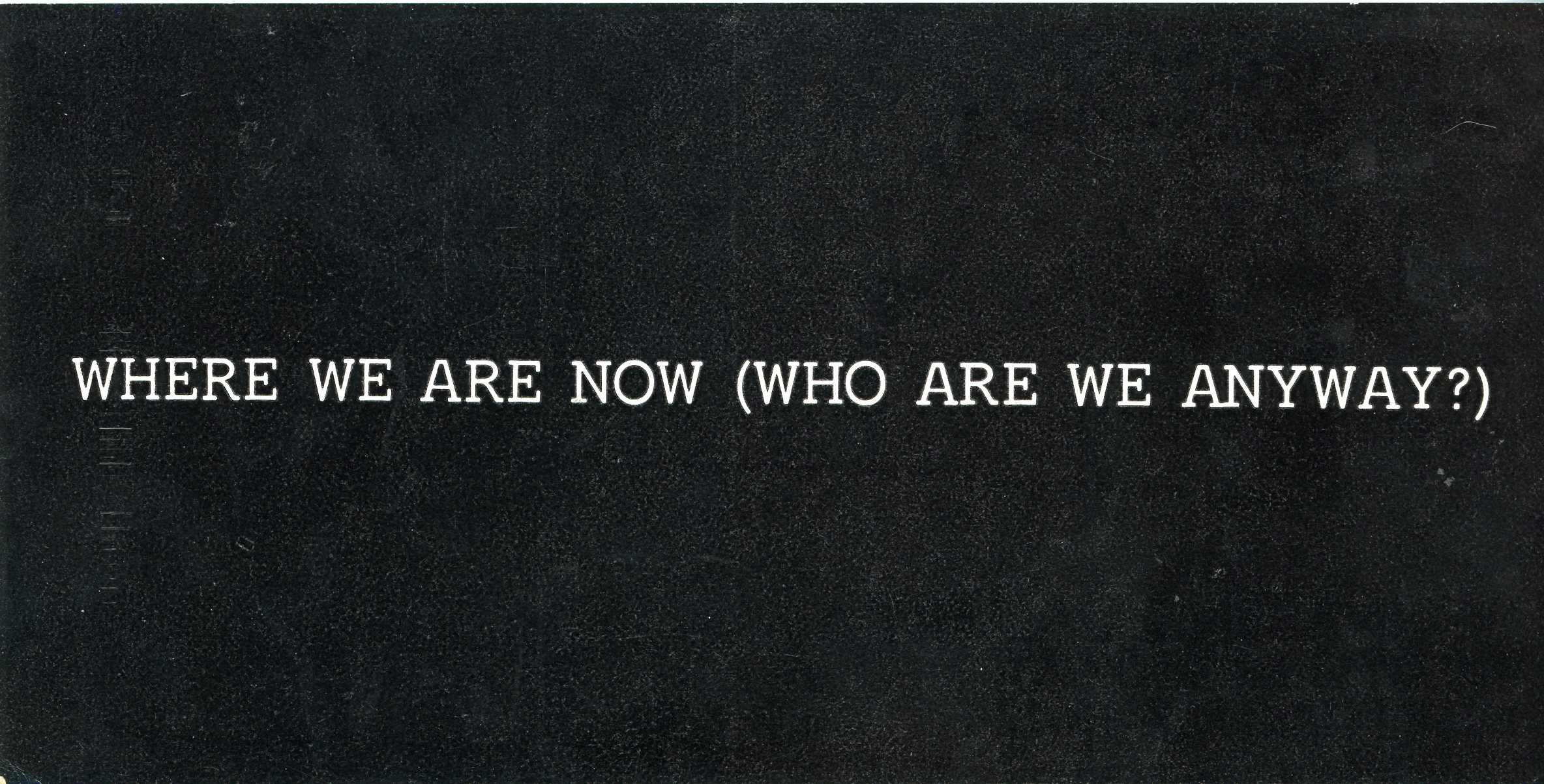 vito acconci for sonnabend gallery
