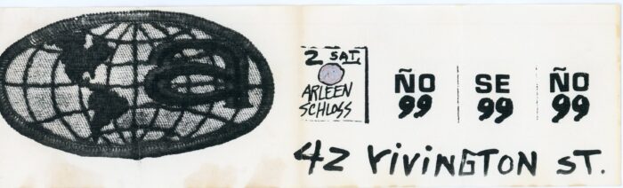 Arleen Schloss invite for No Se No show