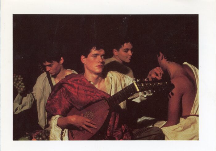 front of Caravaggio card