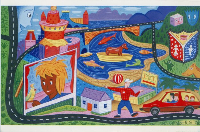 Rodney Alan greenblat card front for Gracie Mansion Gallery