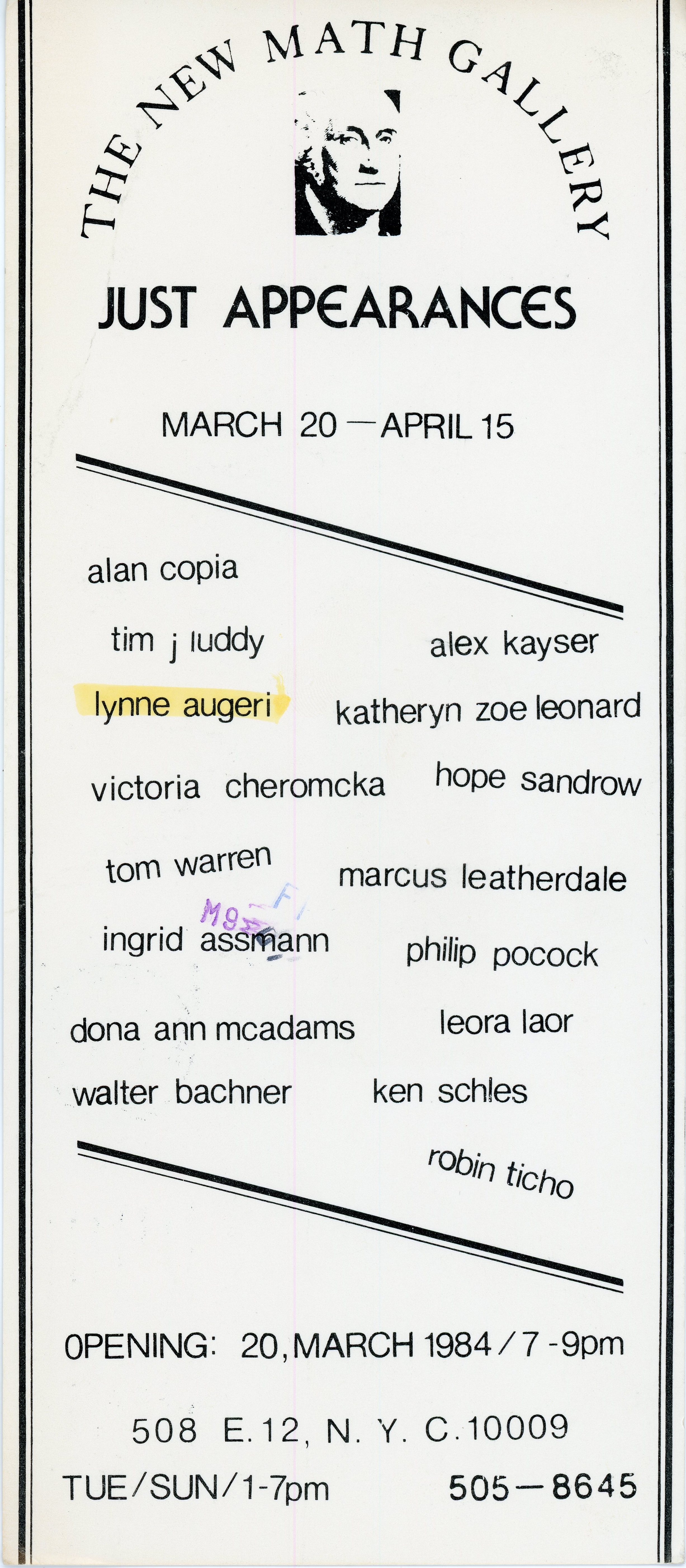 new maths gallery show card