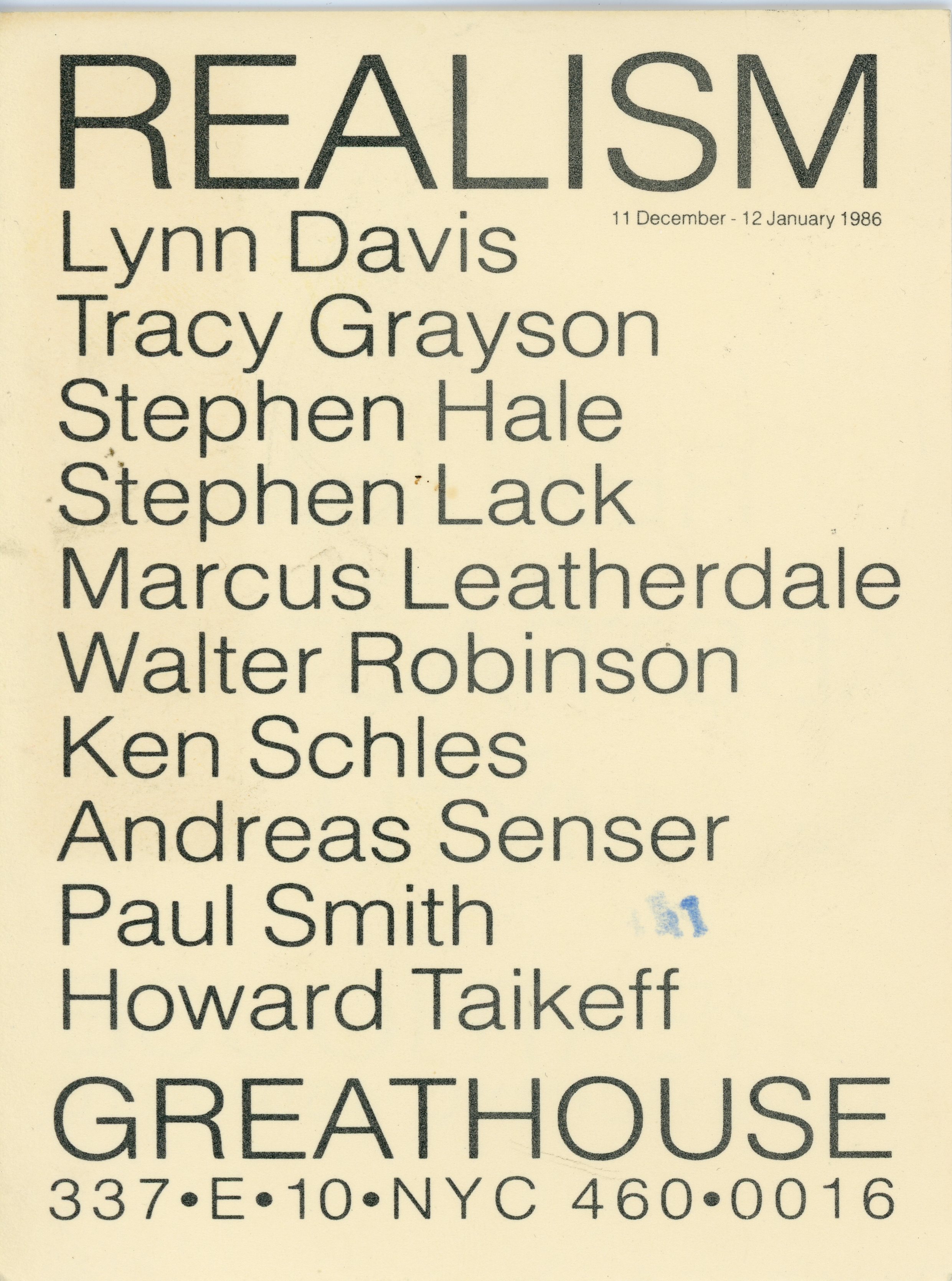 Realism, a group show at Greathouse Gallery