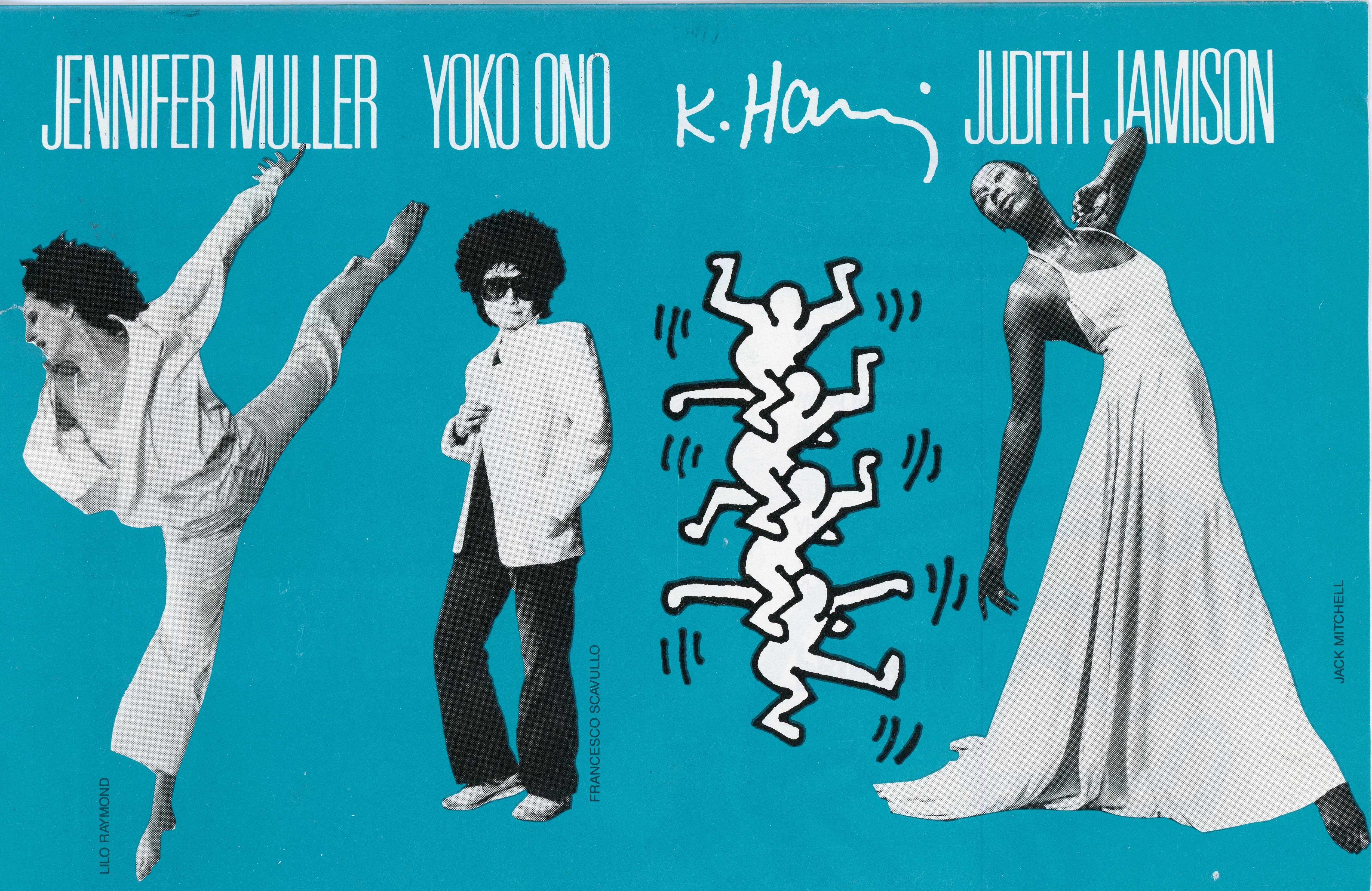 front of keith haring jennifer muller card