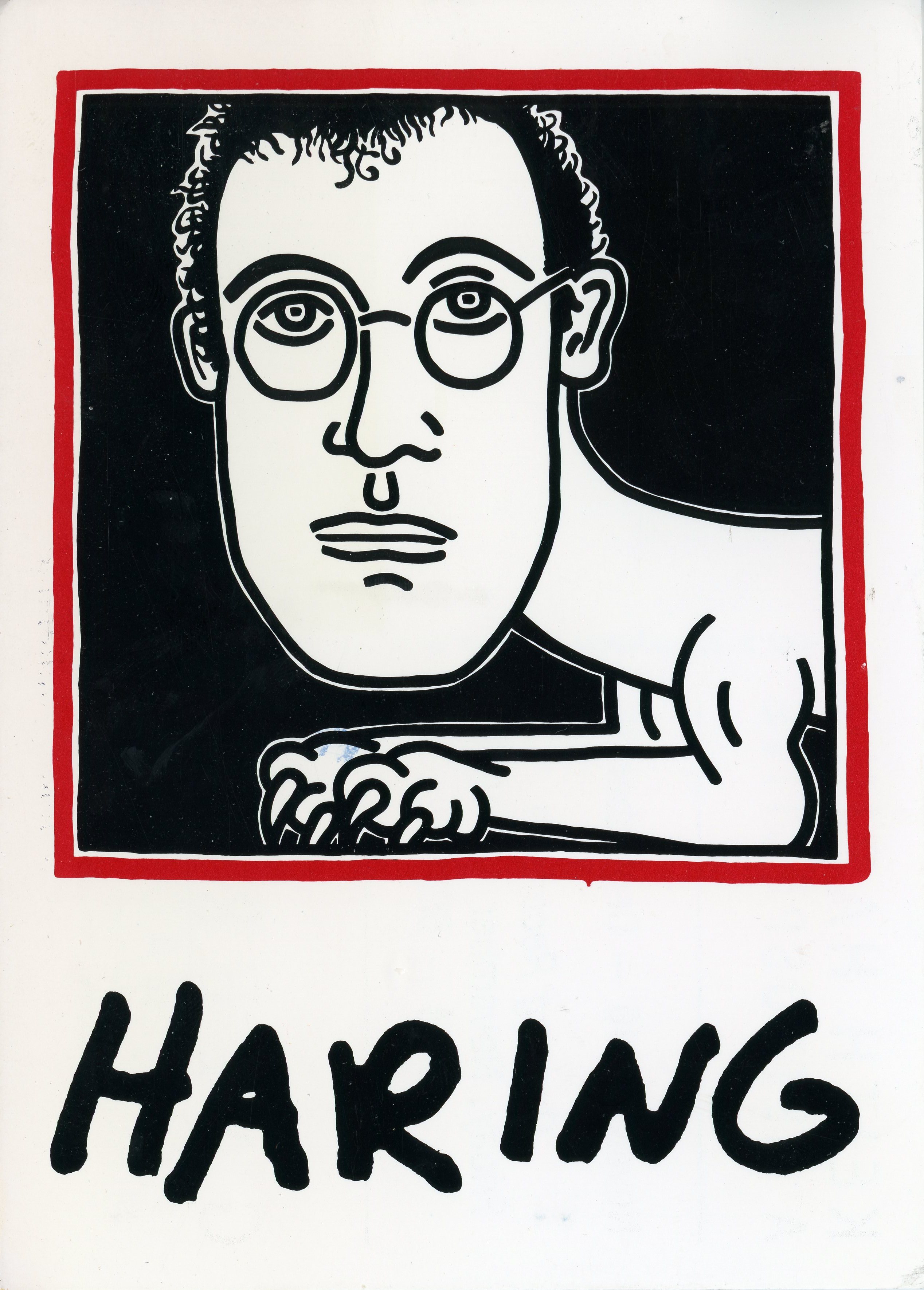 keith haring card