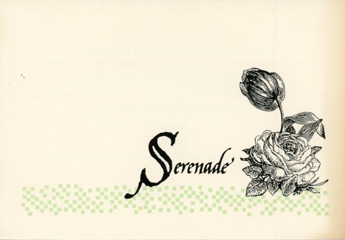 serenade card front