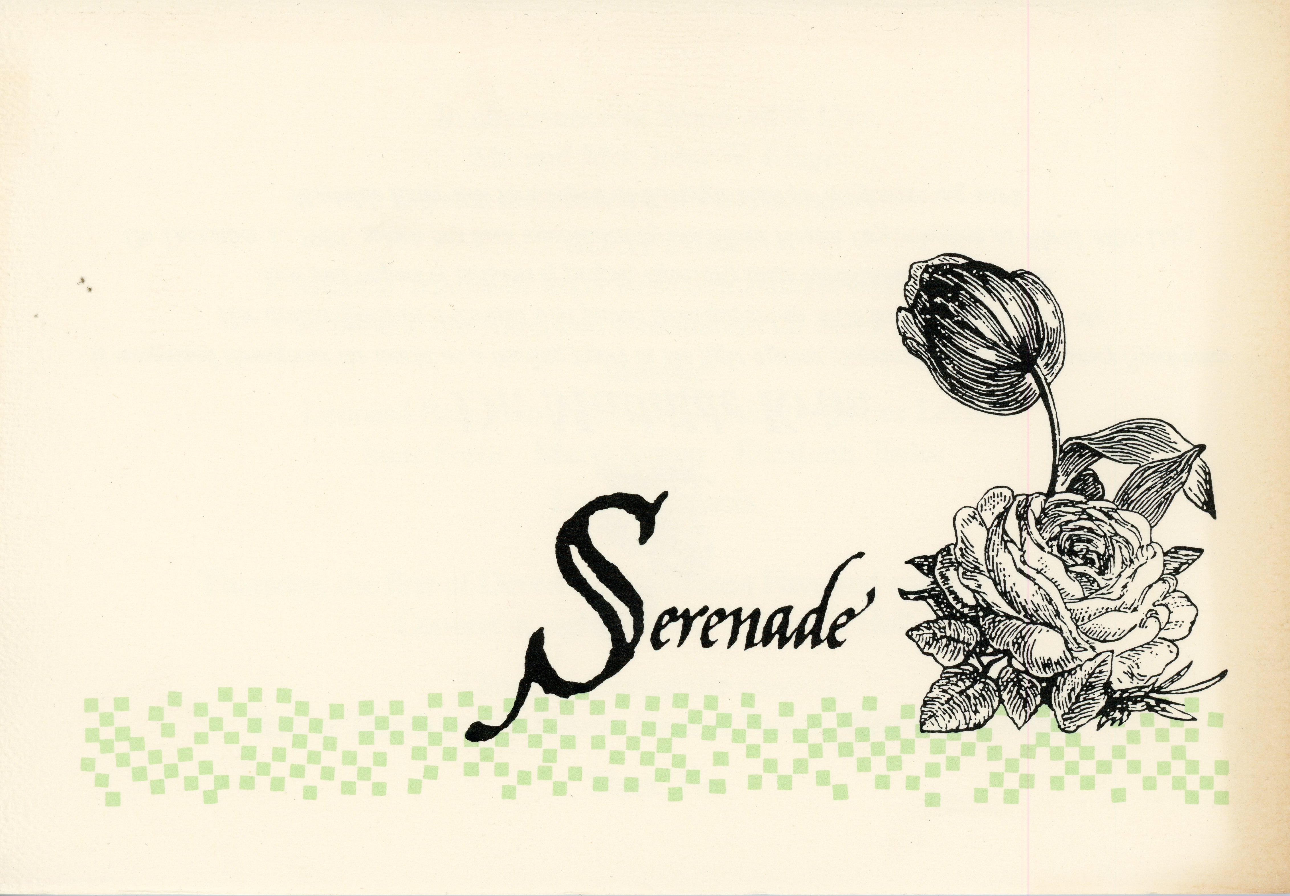 serenade card front