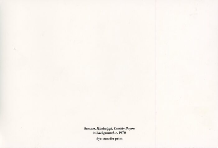 william eggleston back of card